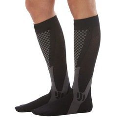 trendbaron professional graduated calf compression socks blue black pink white men and women