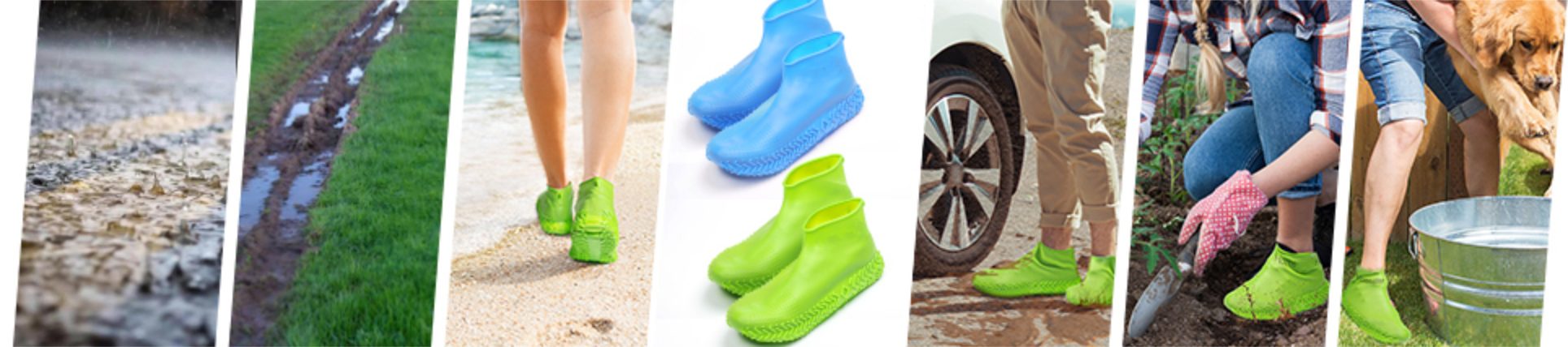 trendbaron housses de pluie imperméables pour chaussures, multiples couleurs, antidérapantes, en silicone durable pour chaussures de sport en cuir, pliables.