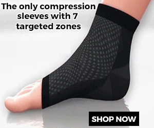 trendbaron chaussettes de compression pour le soulagement de la douleur aux pieds bannière