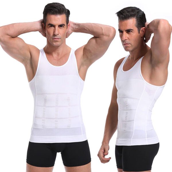 body shaper camisa para hombres barriga adelgazamiento pérdida de peso invisible tonificación