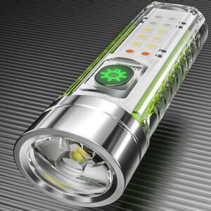 usb-c rechargeable led flashlight 8 modes 1500 meter